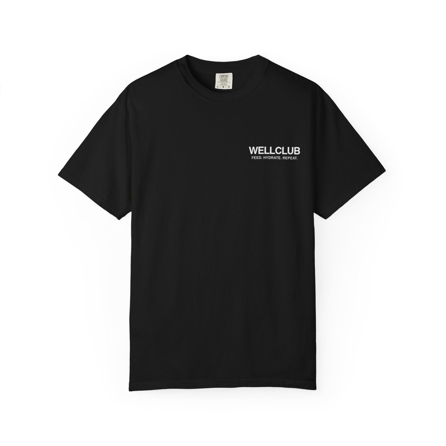 WELLCLUB Logo Tee – Feed. Hydrate. Repeat.